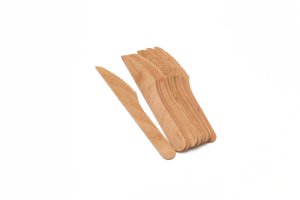 DISPOSABLE WOODEN KNIFES 10PCS 1