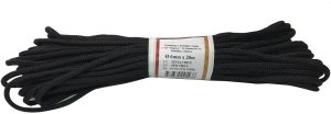 BRAIDED POLYAMIDE ROPE BLACK 6MM 20M 1