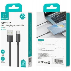 Kabel USB Usams USB-A - USB-C 1 m Biały 9