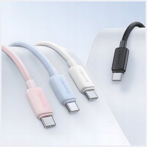 Kabel USB Usams USB-C - USB-C 1 m Biały 6