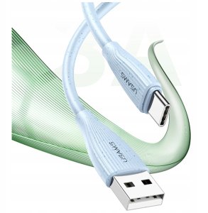 Kabel USB Usams USB-A - USB-C 1 m Różowy 6