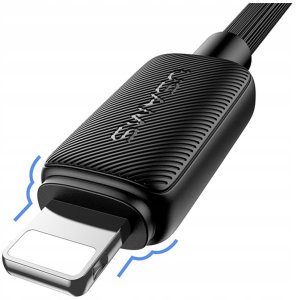 Kabel USB Usams USB-A - Lightning 1 m Czarny 4