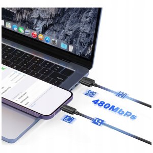 Kabel USB Usams USB-A - Lightning 1 m Czarny 7