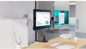 Kensington Monitorarm 32".2TFT.2Gel.max.9kg.grau SmartFit 8