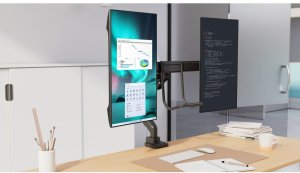 Kensington Monitorarm 32".2TFT.2Gel.max.9kg.grau SmartFit 9