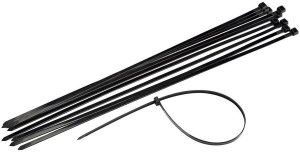 CABLE TIES 7.5X370MM 100PCS BLACK 1