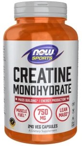 Now Foods - Monohydrat Kreatyny, 750mg, 240 vkaps 1