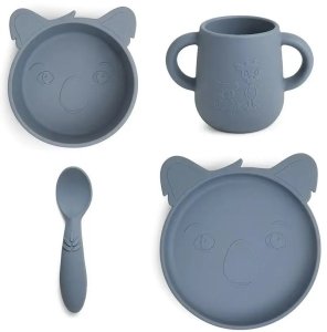 Nuuroo Silicone Food Set 4-Piece Lykke Koala Color: Bering Sea 1