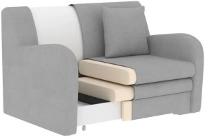 ELTAP Sofa rozkładana z funkcją spania ARIO jasnoszara/różowa 11