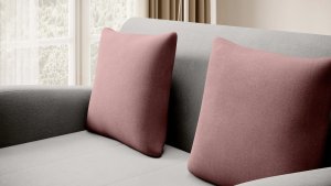 ELTAP Sofa rozkładana z funkcją spania ARIO jasnoszara/różowa 7
