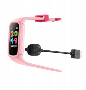 SMARTBAND Zegarek Wodoodporny Opaska dla Dzieci SmartWatch IP68 14 trybów / KR01 / Różowy 6