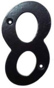 NUMBER 8 GB-2531_8 105X65MM BLACK 1