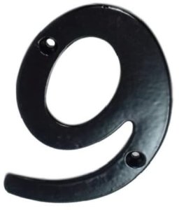 NUMBER 9 GB-2531_9 105X65MM BLACK 1