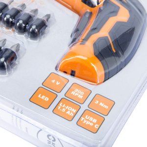 CORDLESS SCREWDRIVER KWSD08-4T 4V 1.5AH 1