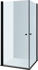 SHOWER CABIN VIKTORIJA 80X80X1900. BLACK 1