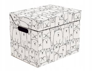 FOLDABLE CARTON BOX34X25X26CM BEARS 1