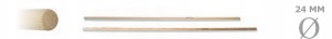 HANDLE FOR RAKES MILLED  D24/150CM LACQU 1