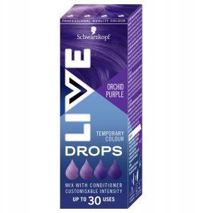 Schwarzkopf SCHWARZKOPF_Live Drops zmywalna farba do włosów Orchidea Purpurowa 30ml 7