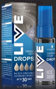 SCHWARZKOPF_Live Drops zmywalna farba do włosów Icy Silver 30ml 2