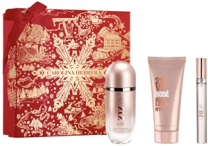 Carolina Herrera 212 VIP Rose zestaw woda perfumowana spray 80ml + balsam do ciała 100ml + woda perfumowana spray 10ml 1