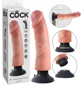 Vibruojantis dildo King Cock' 9 1