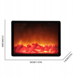 KOMINEK LED ELEKTRYCZNY Ozdobny PALENISKO USB 2