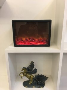 KOMINEK LED ELEKTRYCZNY Ozdobny PALENISKO USB 9