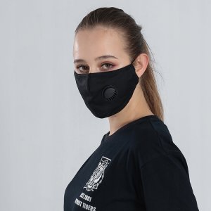 KOMPLET 4x CZARNA Maska+ 12x FILTR PM 2.5 2