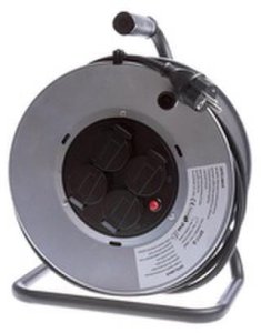 EXT CORD XP17-D1 3X1.5 25M 4V REEL MET 2