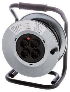 EXT CORD XP15-D1 3X1.5 50M 4P REEL MET 1