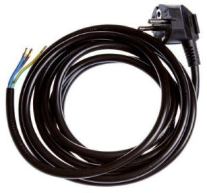 CORD WITH PLUG KF-CR2 3X1.5 5M BLACK 1