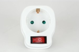 PLUG SOCKET WITH SWITCH KF-ZB-01/01K 1