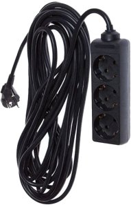 EXT CORD KF-GS-03-A 3X1.5 10M 3P BLCK 1