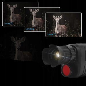 Noktowizor 7-Poziomów 300-1000m 5x ZOOM LED FullHD 1080p USB Cyfrowy 128GB 12