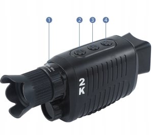 Noktowizor 7-Poziomów 300-1000m 5x ZOOM LED FullHD 1080p USB Cyfrowy 128GB 9