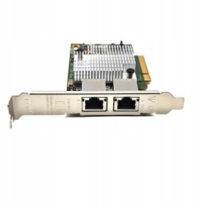 KARTA SIECIOWA Double RJ45 10GB PCI Express LOW Szybki Internet 3