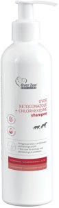 Over Zoo Vet Line Szampon dla psa i kota OVER Ketoconazole + Chlorhexidine 250 ml 1