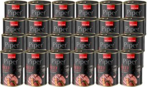 Piper Animals Junior Mokra karma dla psa z sercami wołowymi i marchewką zestaw 24 x 400 g 1