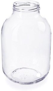 GLASS JARS WITHOUT LID 3L OKKO 6PCS 1