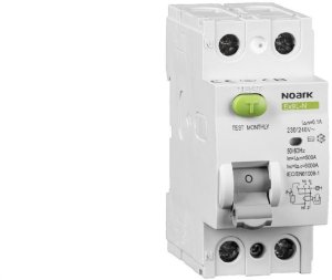 Wyłącznik różnicowoprądowy RCD 1-fazowy 40A 300mA typ A 2-biegunowy 2P (230V AC) 2-modułowy NOARK 1