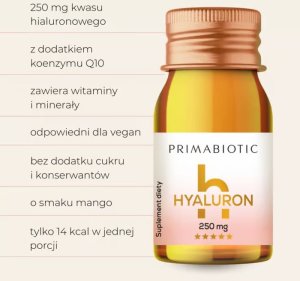 Primabiotic Hyaluron kwas hialuronowy do picia box 30 szt. x 30 ml 3