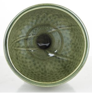 Osłonka zielono-złota 18,5x17x17 cm IRMA - II na złotej podstawce 5