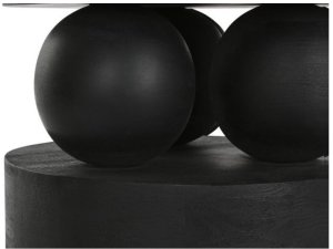 Okrągły stół z białym marmurowym blatem 120 cm KALINA 5