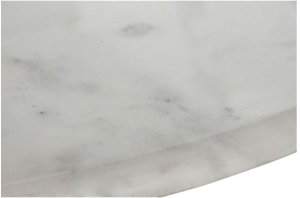 Okrągły stół z białym marmurowym blatem 120 cm KALINA 6