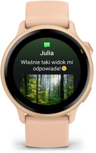 Zegarek sportowy Garmin Vivoactive 6 Pudrowy  (010-02985-03) 2