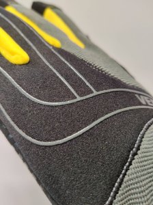 VENNER Work gloves VENNER Mechanic 10-1049, synthetic leather, black/yellow, size 11. 2