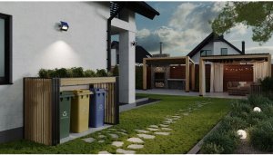 LED floodlight GTV LUMOS II solar-powered, IP65, 6400K, 2000lm, with motion sensor 2