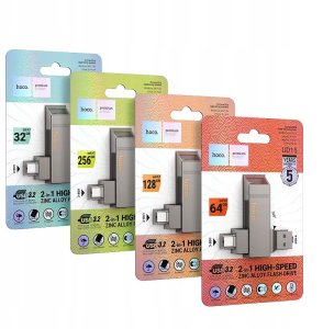HOCO pendrive USB A + USB C UD15 128GB USB3.2 9