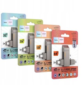 HOCO pendrive USB A + USB C UD15 64GB USB3.2 4