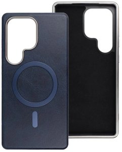 Futerał GENTLEMAN MAG COVER kompatybilny z MagSafe do SAMSUNG S25 ULTRA granatowy 3